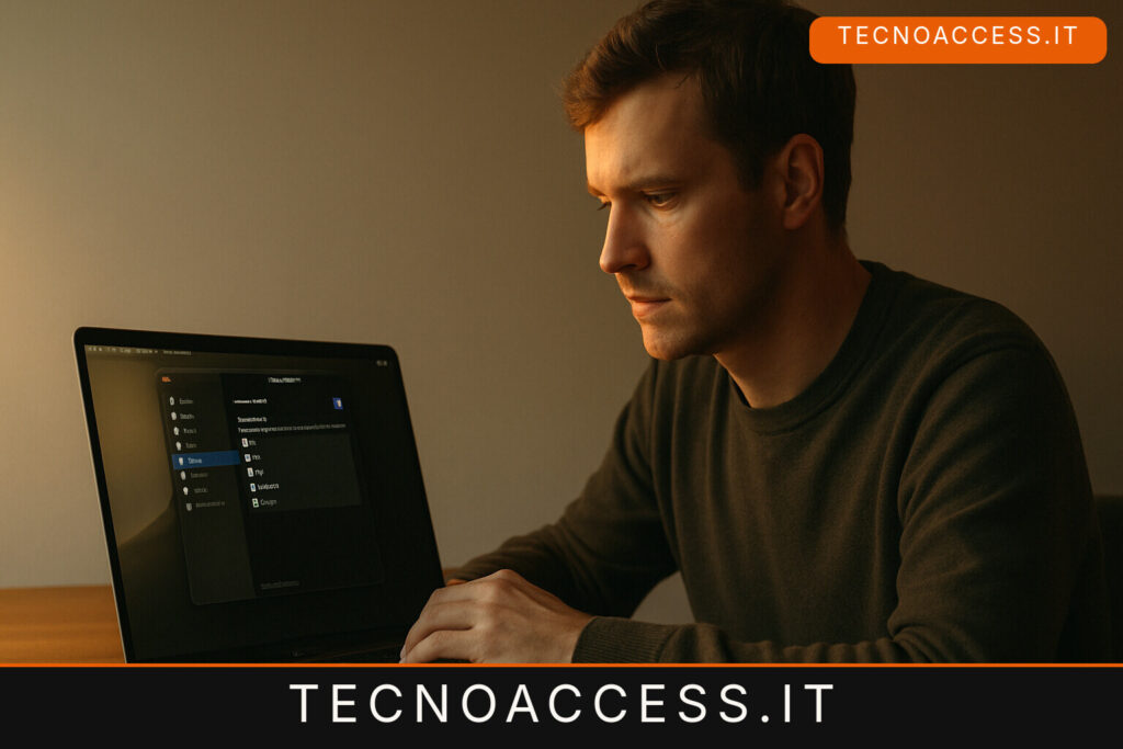 Illustrazione editoriale a tema: TurnOver cerca tester per uno screen reader su Mac